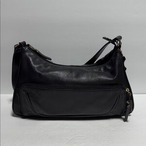 Giani Bernini Elegant Black Leather Shoulder Bag